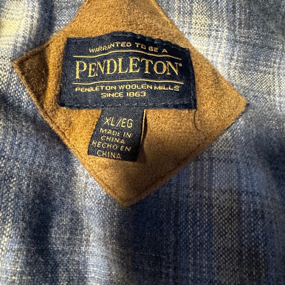 Pendleton Ladies' Fuzzy Zip Jacket Women's XL Beige Sherpa Coat Landman Cowgirl - Picture 5 of 10